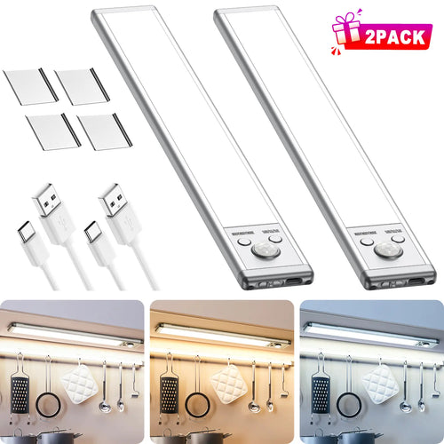 Under Cabinet Lights,MotionSensor Night Light Indoor,1500mAh USBRechargeable Light,Magnetic InstallationDimmable Lights for Kitchen,Wardrobe,Pantry,Closet,Bathroom,Stairs,SinkCabinet,Garage,#Deals for You Days