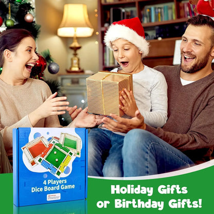 Shut The Box Game,2-4 Player Family WoodenBoard Games,Family Math Games for Adultsand Kids,8 Dices Classics Tabletop Games forClassroom,Home,Party,Christmas Gift