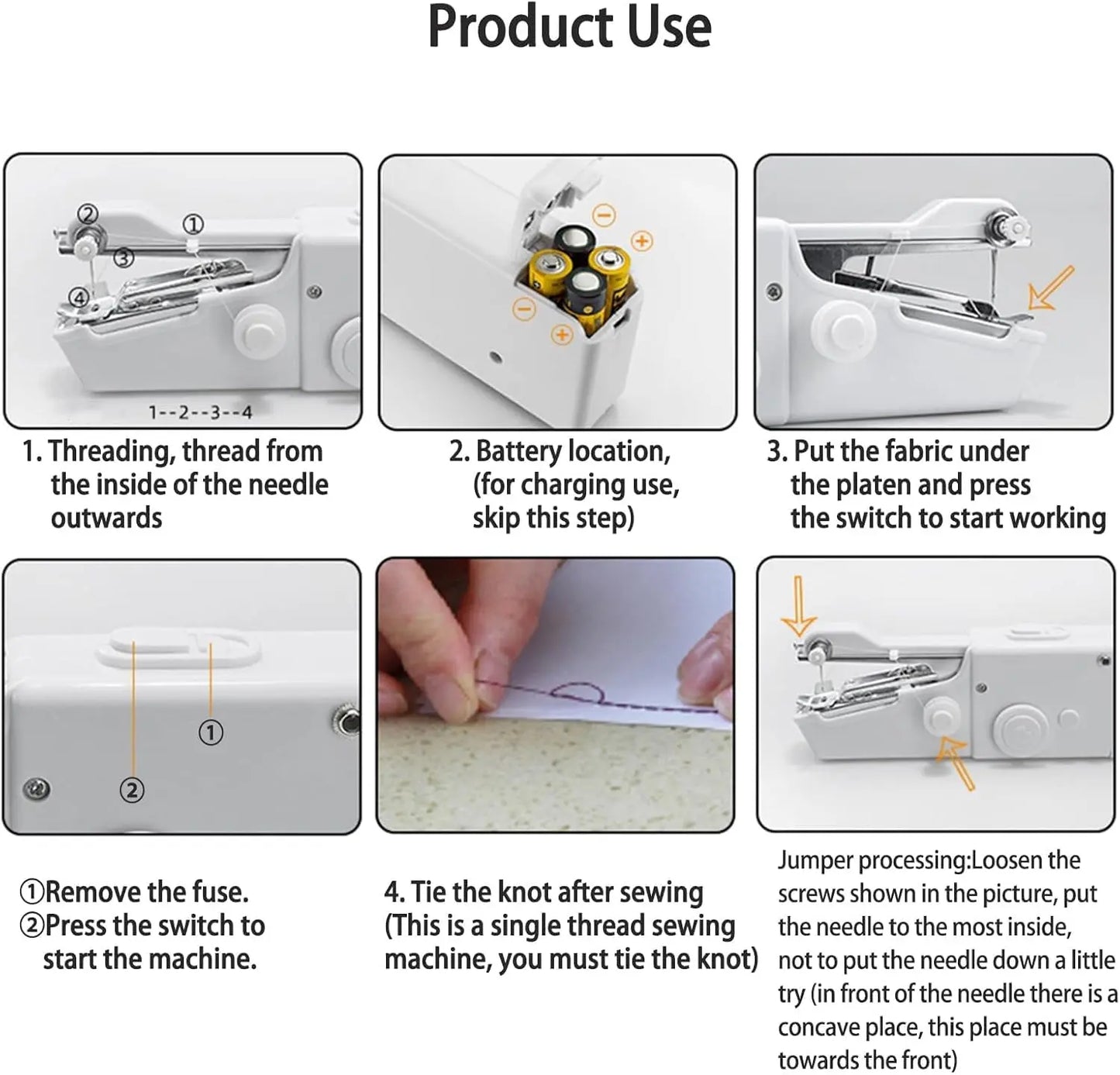 Household sewing machine, portablehousehold sewing machine, with fast sewingspeed and simple operation, suitable forbeginners to use Summervibes