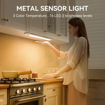 Under Cabinet Lights,MotionSensor Night Light Indoor,1500mAh USBRechargeable Light,Magnetic InstallationDimmable Lights for Kitchen,Wardrobe,Pantry,Closet,Bathroom,Stairs,SinkCabinet,Garage,#Deals for You Days