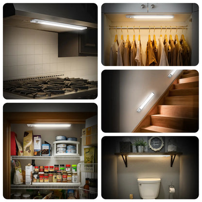 Under Cabinet Lights,MotionSensor Night Light Indoor,1500mAh USBRechargeable Light,Magnetic InstallationDimmable Lights for Kitchen,Wardrobe,Pantry,Closet,Bathroom,Stairs,SinkCabinet,Garage,#Deals for You Days
